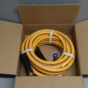 Heavy Duty Garden Hose 25ft x 5/8", NON-EXPANDABLE Flexible Water Hose for Outside, Kink Resistant Lightweight Hybrid Hose, Leakproof Rubber Hose for Outdoor, Yard, Car Wash, Garden