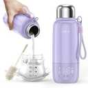 Portable Bottle Warmer for Travel - 3Min Fast Heating of Breast Milk and Formula, 36W and Higher Fast Charge, 17 Ounces Large Capacity, Baby Bottle Warmer On The Go for Outdoor Airplane and Car