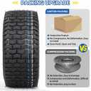 2 x GICOOL 15x6.00-6 Lawn Mower Tubeless Tire, 15x6-6 for Tractor Riding Lawn Mowers Front Tire, 2 Pcs, 4 Ply, Turf-V Pattern