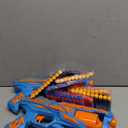 POKONBOY 2 Pack Toy Foam Blaster Gun, Blaster Toy Gun with 2 Wristbands and 80 Pcs Refill Darts 6-Dart Rotating Drum Toy Blaster Compatible with Nerf Gun Birthday Gift for Kids Age 6+ (Blue & Orange)