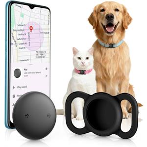 1 Pack Android GPS Dog Collar, Mini Dog GPS Tracker, Smart Pet Activity Tracker, No Subscription, GPS Cat Collar Certified Finder, Anti-Lost, Finder Tag for Vehicles, Pets, Kids, Items