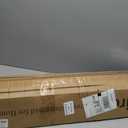 Horizontal Deck Railing Kit, 36in H x 48in W Wrought Iron Porch Railing, Black Powder-Coated with Decorative Pattern, for Flat Decks & Balconies