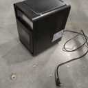 Electactic Crescent Ice Maker Countertop, 28Lbs/24H Ice Production, 16 Cubes in 6 Mins, Portable Countertop Ice Maker Machine with Self-Cleaning for Home & Kitchen (Black)