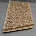 Champagne Gold Christmas Tree Collar with Sparkling Sequins, Christmas Tree Collars for Artificial Trees, 33.5 Inch Christmas Tree Skirt, Xmas Tree Stand Base Cover, Holiday Home Decor Tree Ring (Large)