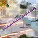 Pond Lights 90CM APP Control LED Strip Color Changing Garden Show Lights for Pond Spillway Waterfall Waterproof IP68 Lighting Bar for Home Decor Pool Fountain Landscape Lighting, Aquarium