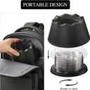 Ashtray for Cigarettes, Smokeless Ashtray indoor Portable Ash Tray with 10 Disposable Inserts outdoor Ash Tray for Patio Car Home