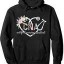 CNA Certified Nursing Assistant Heart CNA Nurse Pullover Hoodie L