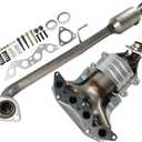Front & Rear Catalytic Converter Kit Fit for 2001-2005 Honda Civic 1.7L