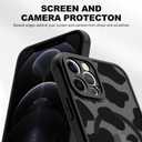ZIYE Magnetic Case for iPhone 12 Pro Compatible with MagSafe Cow Print Pattern Cover Camera Lens Protection Slim Shockproof Soft TPU Bumper Hard Back Phone Case for Women Men-Black