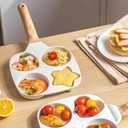 Nonstick Egg Frying Pan, 4-Cup Granite Fried Pan, Aluminum Omelet Pan, Breakfast Frying Pan for Cooking Eggs, Burger or Bacon, All Stoves Compatible