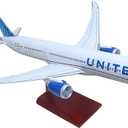 Skymarks Elite United 787-10 1/100 Scale Collectible Injection-Molded Resin Airplane Model with Wood Stand Officially Licensed for Ages 14+