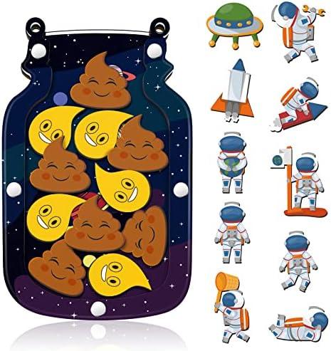Qunclay Reward Jar for Kids Pot Training Reward Jar Classroom Incentive Good Behavior Responsibility Chart for Christmas Boys Girls Gift(Astronaut Style)