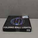 Joomer Smart RGB Christmas Hanging Ball Lights, 12in 108 LED Foldable Color Changing Xmas Light, App and Remote Control, Waterproof Outdoor Fairy Globe Lights for Christmas Decor (Non-Connectable) (RGB (Red, Green, Blue))