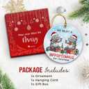 7 x Hippo Christmas Ornament 2025 - We Want A Hippopotamus for Christmas Ornament, Hippo Gifts for Women, Men, Funny Ceramic Animal Ornaments for Friends, Couples, Animal Lovers Gift Ideas