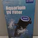 200GPH Aquarium Filter, U-V for Aquarium for 20-75 Gal Tank, Submersible Pump Filter for Green Water and Algae Clean, Ultra-Silent Green Killing Machine with Fish Tank Deodorization (Black)