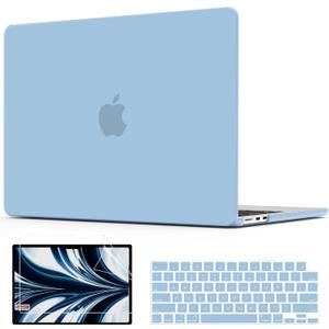 AKIT Compatible with MacBook Air 13 inch Case 2026 2025 2024-2022 M5 M4 M3 M2 Model A3449 A3240 A3113 A2681, Protective Laptop Hard Shell for MacBook Air 13.6" + Keyboard & Screen Cover, Air Blue