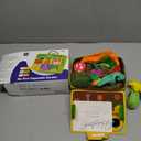 hahaland Baby Toys 6-12 Months - Fruits Vegetables Garden Plant Plush - 6 Month Old Toys Montessori Sensory Toy Carrot Flower with Rattles Mirror Squeaker Textures Crinkle Tissues, Baby Gifts 9 Month