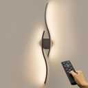 hunhun 40 Inch Battery Operated Wall Sconces, Wireless Wall Sconce with Remote Control, Rechargeable Sconces 3000K-6500K, RGB Dimmable Wall Lights for Living Room, Hallway, Bedroom (40 inch 1Pack)