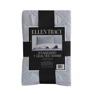 Ellen Tracy King Quilt Sham-Blue