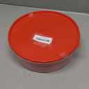 Pie Carrier Cake Storage Clear Container with Red Lid | 10.5" Large Round Plastic Cupcake Cheesecake Muffin Flan Cookie Tortilla Holder Storage Containers Airtight | Pie Keeper Transport Container