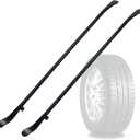 2 Pcs Tire Mount and Demount Iron Tire Changing Removal Tool Upgraded 34645 Tire Iron for Tire Bar Tubeless Tires Auto/Truck Maintenance Replace Manual Tire Changer，40 in x 4/5 in Black