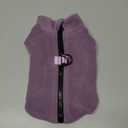 Idepet Dog Fleece Vest Sweater Zip Up Warm Pullover Dogs Jacket with D-Ring Leash Winter Cold Weater Coat Pet Sweatershirt Clothes Hoodie for Small Medium Dogs Boy Girl (Purple, XS)
