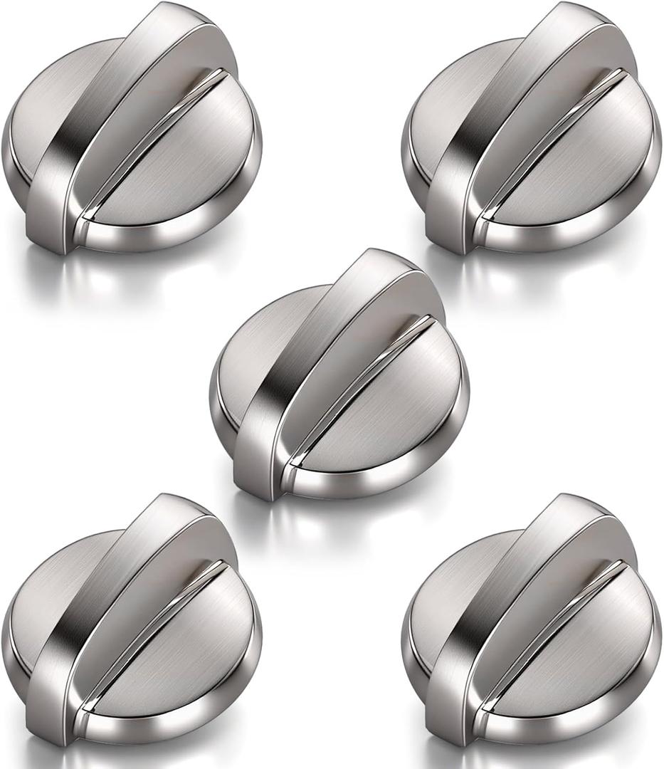 5 Pack WB03T10284 Oven Knobs Replacements for GE, 191D5100 Stove Knons Compatible with GE Range Stove Oven Replaces 1373043 AP4346312 AH2321076 EAP2321076 PS2321076