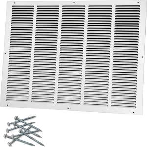 25"W x 20"H [Duct Opening Size] Steel Return Air Grille, Air Return Vent Cover for Ceiling and Sidewall - HVAC Air Vent Covers - [Outer Dimensions: 26.75"W x 21.75"H]