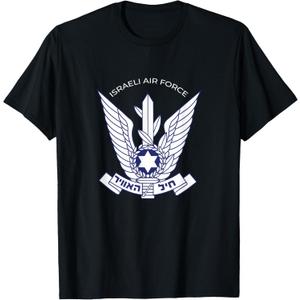 Israeli Air Force IAF IDF Tzahal Zahal T-Shirt (Small, Black)