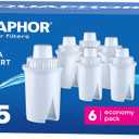 AQUAPHOR B15 Water Filter Replacement (6) - Fits Brita Pitcher - 45 Gallons per Filter