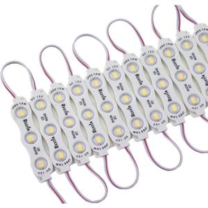 REXTiN Super Bright 200pcs 3 LED Module Storefront Lights Yellow 5630 5730 SMD Waterproof Decorative Light for Letter Sign Storefront Advertising Signs with Tape Adhesive BacksideYellow