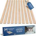 Meliusly SlatSure Full Size Bunkie Board  Heavy Duty Vertical Bed Slats & Foldable Wooden Support Board for Sagging Mattress or Platform Bed Frame, Box Spring Alternative and Replacement