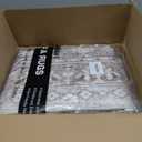 zesthome 8x10 Area Rugs for Living Room,Non-Slip Backing Washable Rugs,Vintage Large Area RugStain Resistant Home Decor Rug (Brown/Beige,8'x10')