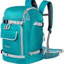 Unigear Ski Boot Bag Backpack for Helmet 50L/70L, Goggles, Gloves, Skis, Snowboard & Accessories (Lake Blue)