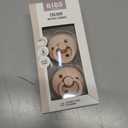 Bibs Pacifiers Color Collection, Set of 2 BPA-Free Latex Pacifiers Made in Europe, Round Nipple Baby Pacifier.