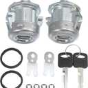 X AUTOHAUX 1 Pair Front Door Lock Cylinder Tumbler w/Key for Ford F150 F250 F350 F450 Explorer Expedition for Ranger E150 E250 E350 for Lincoln No.7C3Z1521990A Left Right Door Lock W/Clip