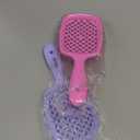 2 Pack Detangling Brush for All Wet or Dry Hair Types - Pain-Free Brushing, Vented Hair Brush - Lightweight Handle with Extreme Flex to Contour to Scalp (Dusty Pink)