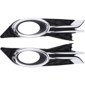 Left and Right Front Bumper Fog Light Bezel Grille Cover for Honda Odyssey 2014 2015 2016 2017