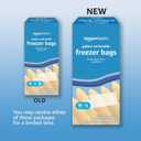 2 x Amazon Basics Reclosable Freezer Gallon Bags, BPA Free, 90 Count (Previously Solimo)