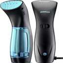 Travel Steamer for Clothes Handheld Garment Steamer, Mini Portable Fabric Steamer, Iron Wrinkles Steam Remover, 25s Fast Heat-up, 120ml Water Tank, Anti-Leak Ironing Pump System, 950W  360 (Black)