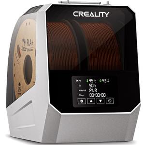 2025 CREALITY Official Space Pi Filament Dryer Plus, Dual-Spool Filament Dryer Box for 3D Printing with PTC Heater, 360 Fast Heating, 4'' LCD Touch Screen, One Key Set, Compatible with PLA PETG ABS