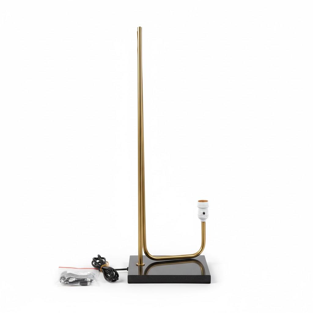 Floor Lamps for Living Room - Industrial Standing Lamp with Glass Shade, Modern Gold Floor Lamp with LED Bulbs, Farmhouse Floor Lamp for Bedroom, Tall Lamp for Office