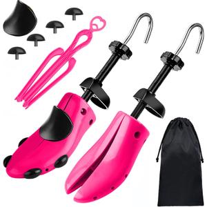 CHERAINTI Shoe Stretcher - Shoe Trees for Women and Men, Adjustable Stretch Length and Width for Wide Feet Expander Widener (Rose - Women Small Size 5.5-10)
