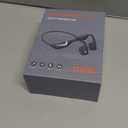 Bone Conduction Headphones Bluetooth 5.3 Open Ear Headphones with Mic, 12Hrs Playtime Quick Charging BT Headphones, IPX6 Waterproof Sports Headset for Running, Cycling, Working (Green)