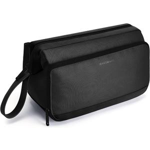 BAGSMART Toiletry Bag for Men, Wide Opening Dopp Kit Water Resistant Shaving Hygiene Organizer for Bathroom, Travel Essentials, Black BAGSMART Toiletry Bag for Men, Wide Opening Dopp Kit Water Resistant Shaving Hygiene Organizer for Bathroom, Travel Essentials, Black