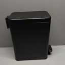 Cesun Bathroom Trash Can with Lid, 2.6 Gallon Small Black Bathroom Garbage Can Soft Close, Stainless Steel Waste Basket with Step Pedal for Bedroom, Laundry Room, Living Room, Home Office, Toilet, RV