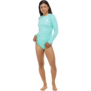Smoothies Sleek Solid Long Sleeve Rashguard , Color: Smoothies Sea Mist, Size: Small