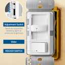 DEWENWILS Dimmer Switch for LED Lights, 600W Incandescent/Halogen and 150W CFL/LED, Single-Pole or 3-Way Dimmer Light Switch, ETL cUL Listed, White, 2 Packs