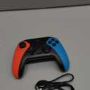 Wireless Switch Controller for Nintendo Switch/Switch 2/Lite/OLED Controller, Switch Controller with a Mouse Touch Feeling on Back Buttons, Extra Switch Pro Controller with Wake-up,Programmable, Turbo Function (Red+Blue)