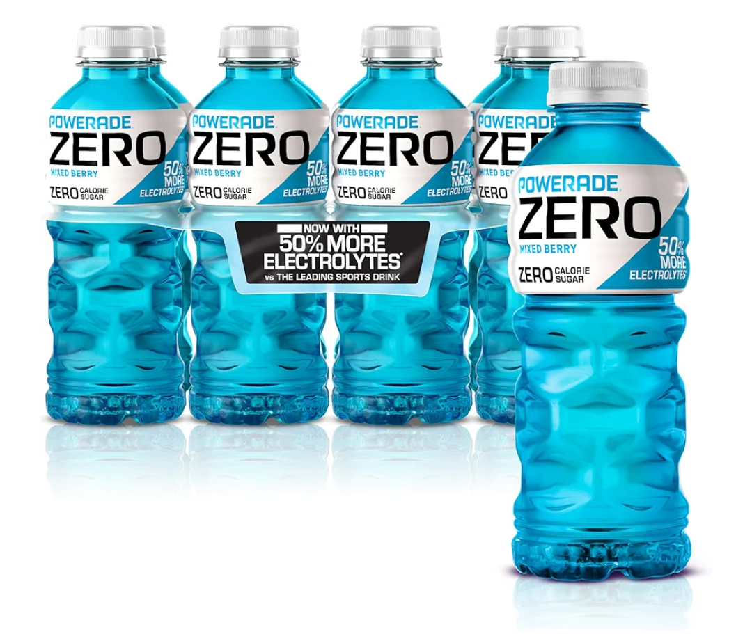 POWERADE Zero Mixed Berry Bottles, 20 fl oz, 24 Pack BB 8/25/25